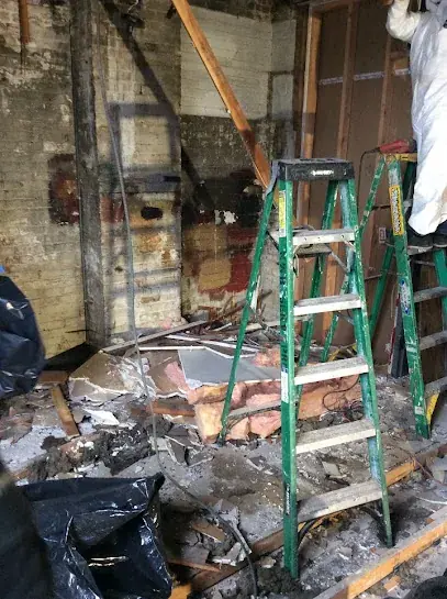 Commercial water damage drying in a Buffalo building
